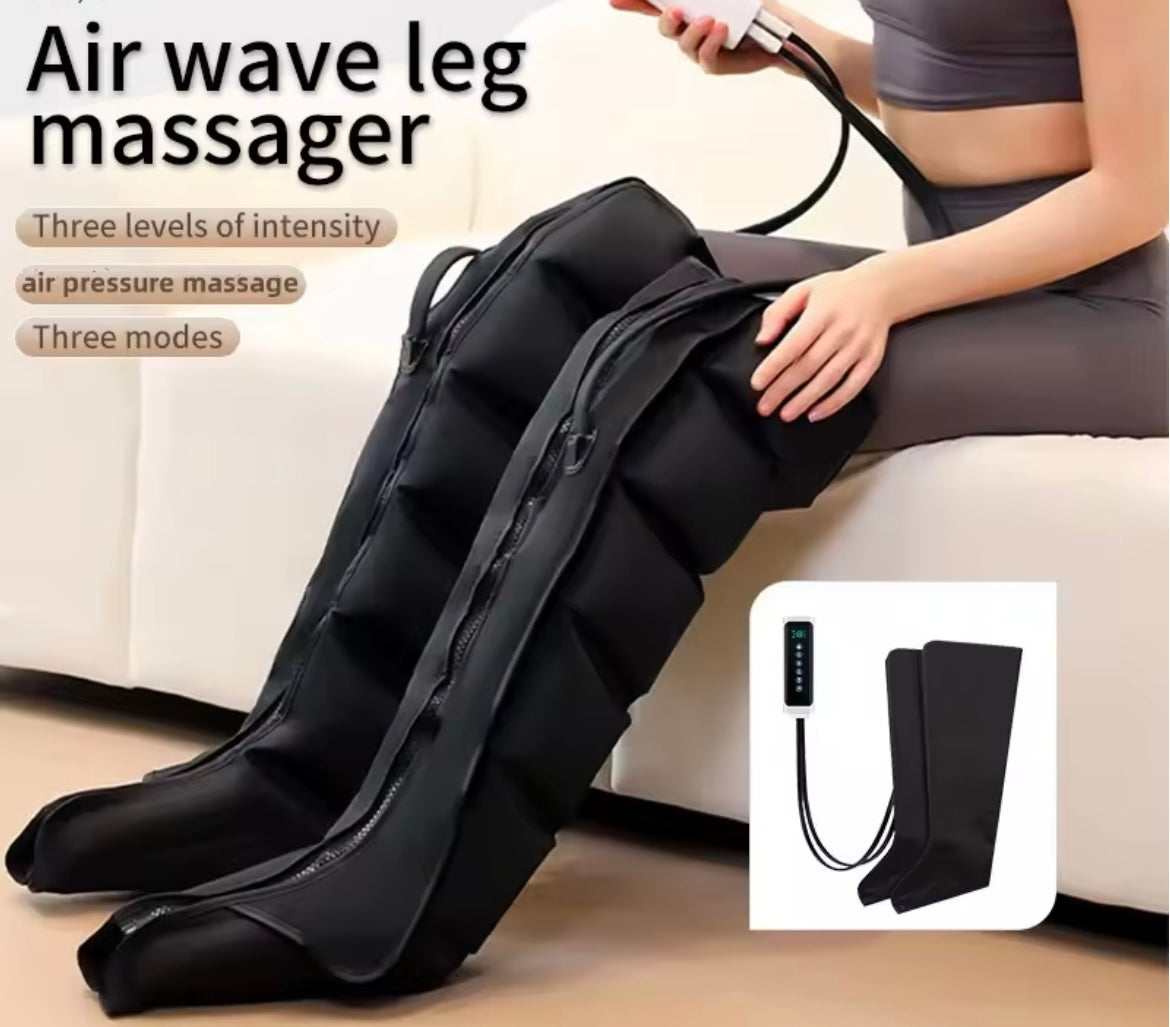 Air Pressure Leg Massager Foot Massage Boots Kneading Squeeze Deep Relaxation Calf With Remote Control